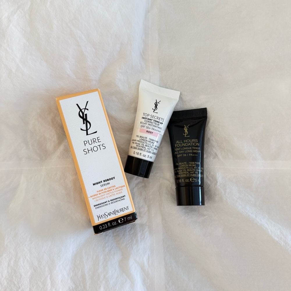 YSL Pure Shots Serum Top Secret Corrector All Hour Foundation Set